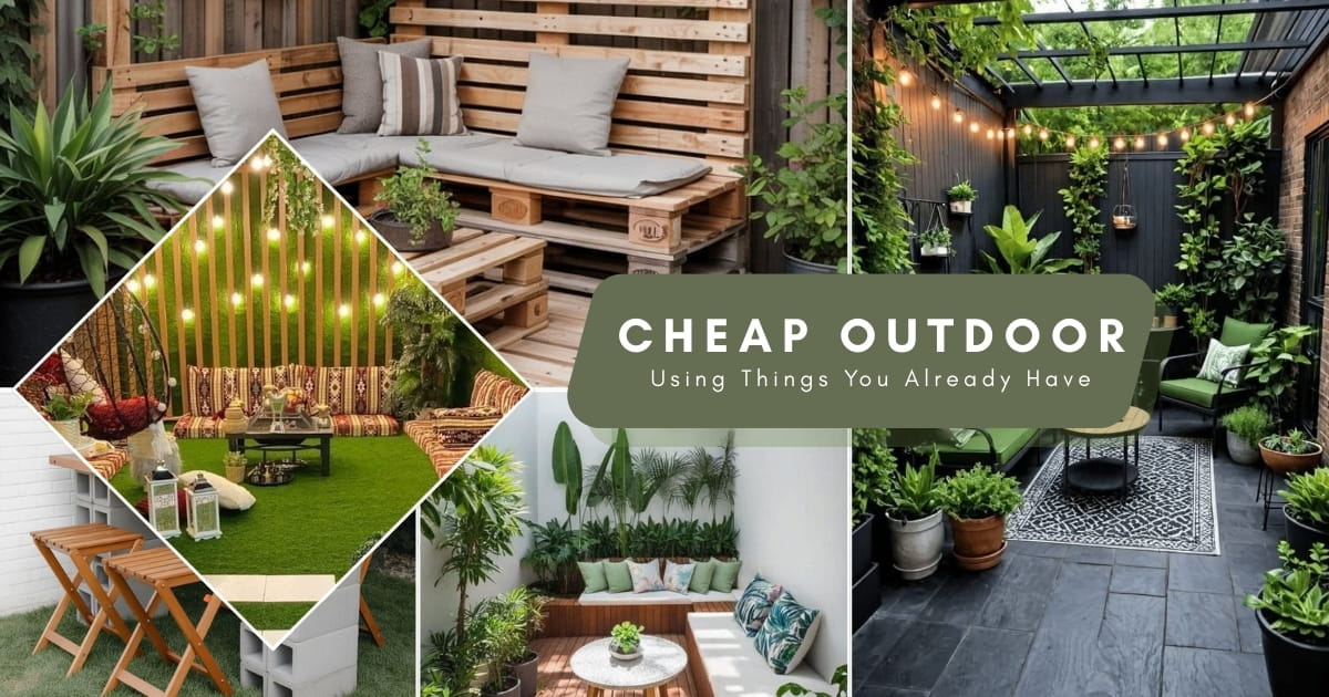Cheap Outdoor Ideas Using Things You Already Have