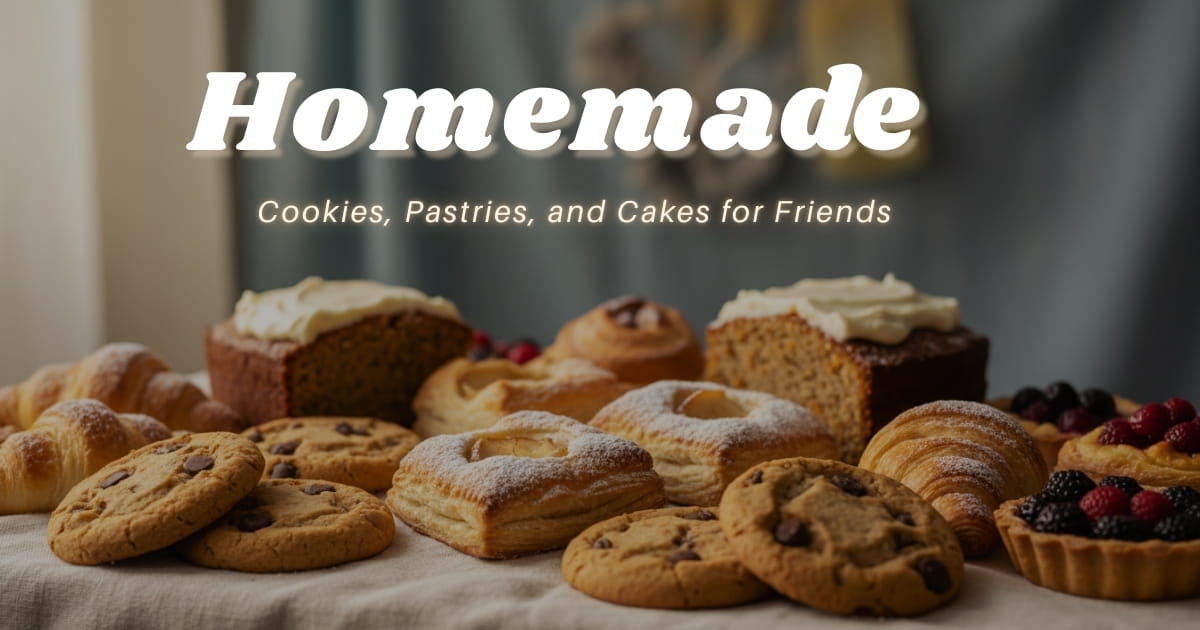 Handmade Cookies, Pastries, and Cakes for Friends
