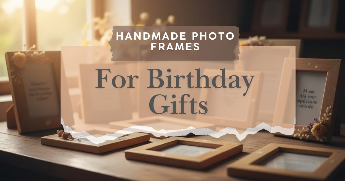 Handmade photo frames birthday gift