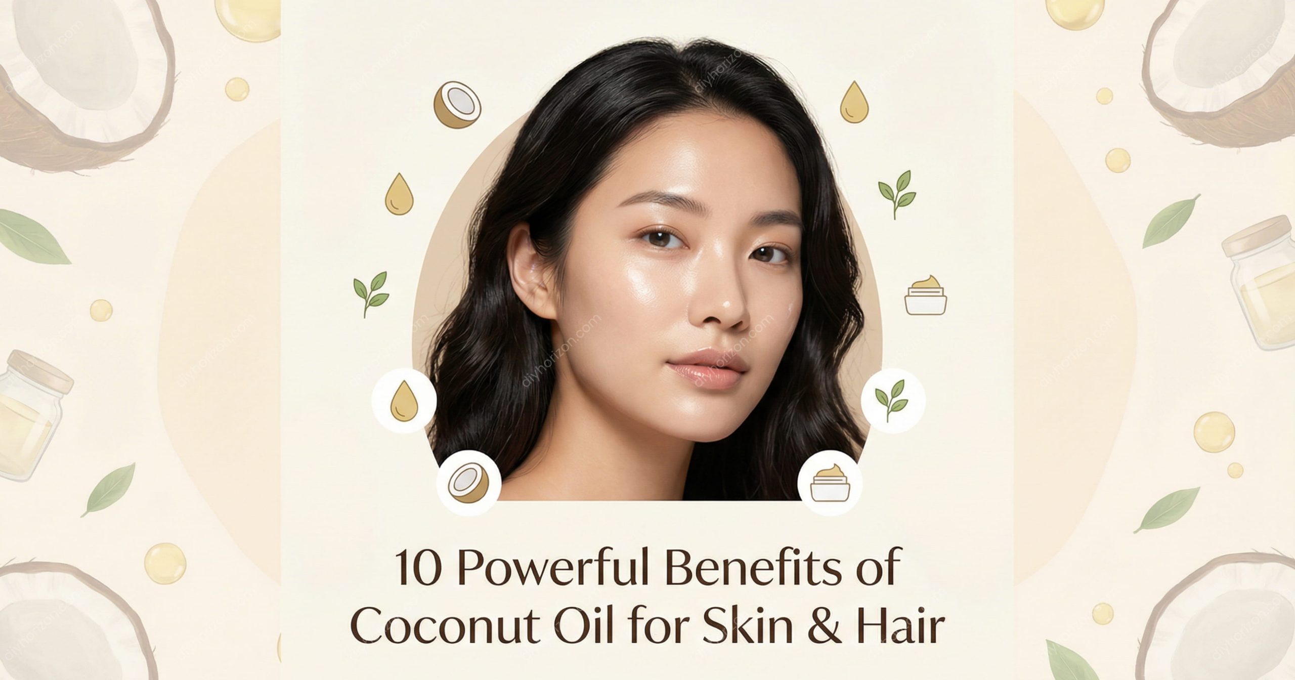 10 Powerful Benefits of Coconut Oil for Skin & Hair