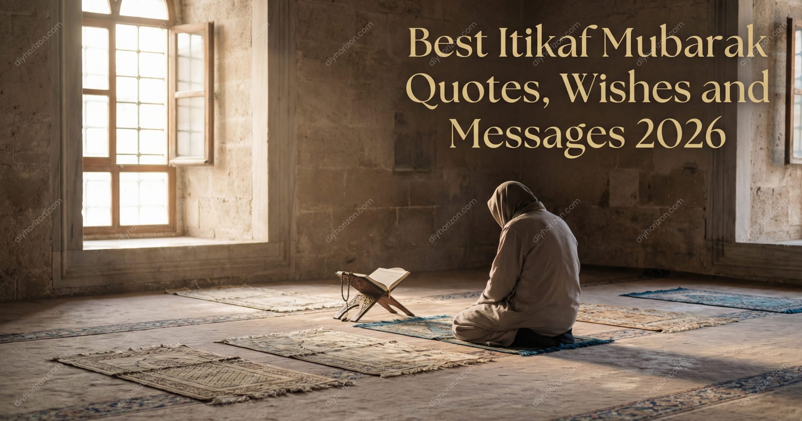 Best Itikaf Mubarak Quotes, Whishes and Messages 2026