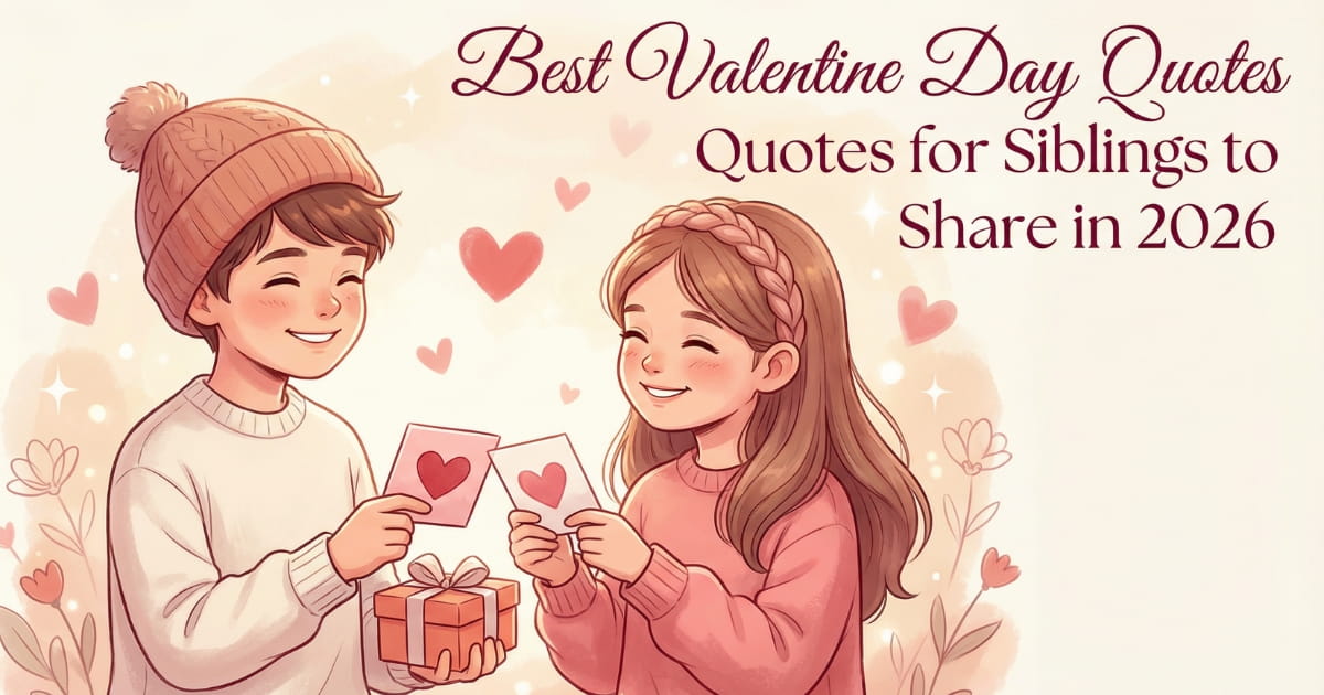 Best Valentine Day Quotes for Siblings to Share in 2026