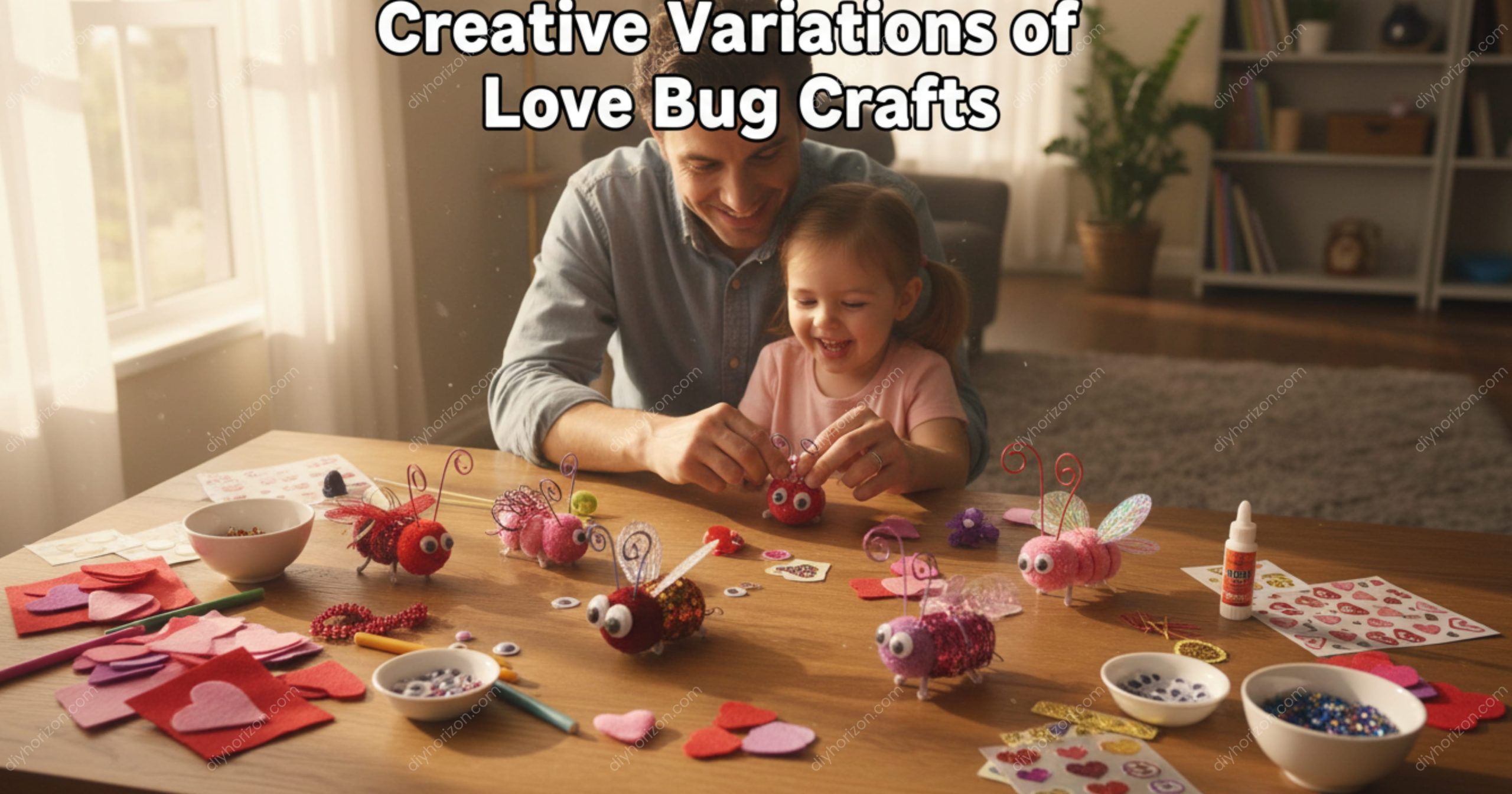 Creative Variations of Love Bug Crafts
