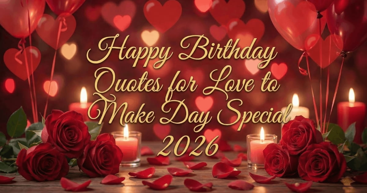 Happy Birthday Quotes for Love to Make Day Special 2026