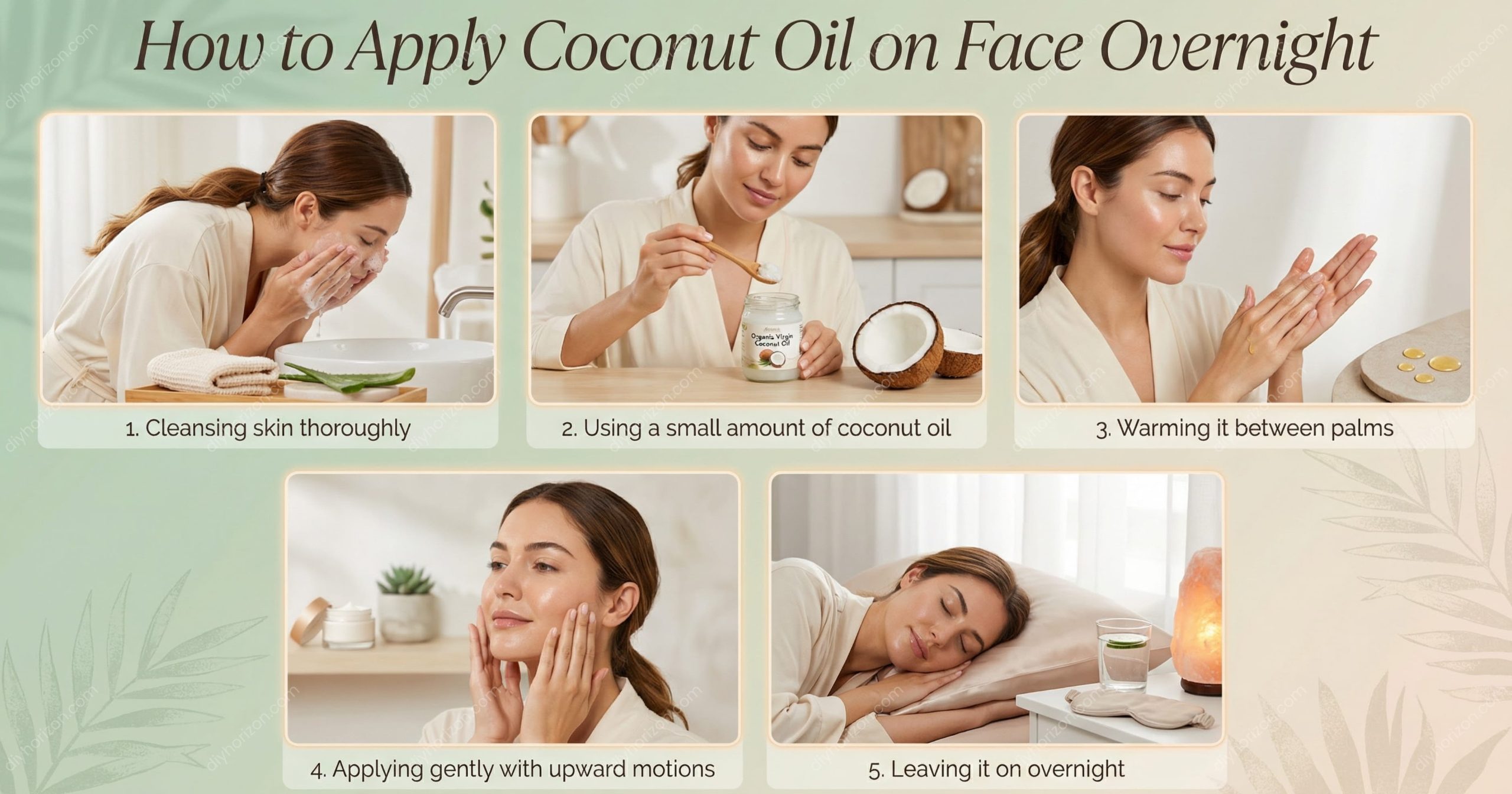 How to Apply Coconut Oil on Face Overnight