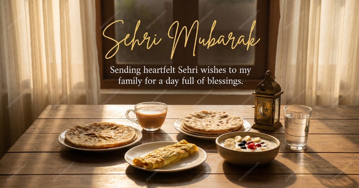 Sehri Mubarak Wishes for Family