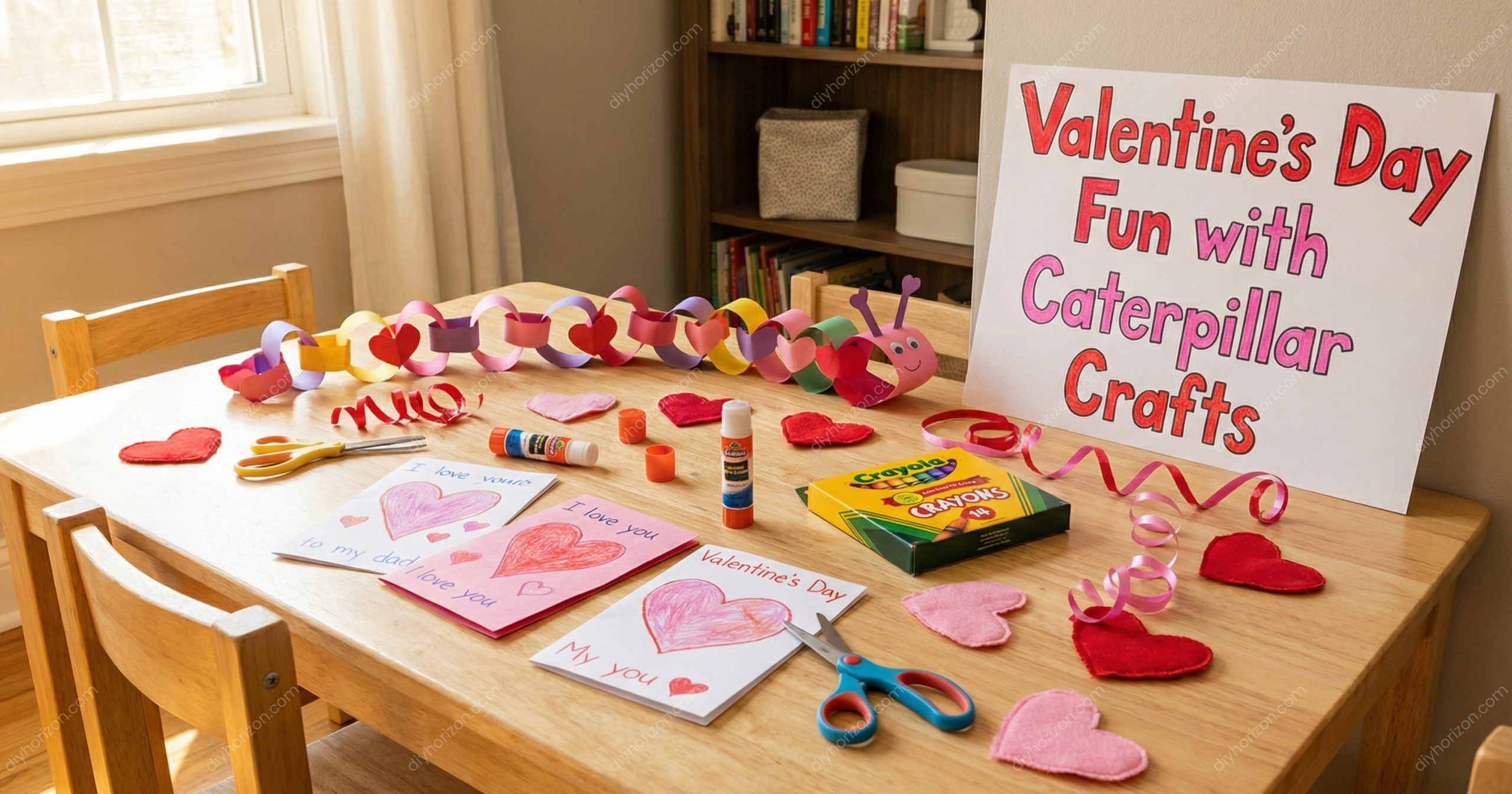 Valentine’s Day Fun with Caterpillar Crafts