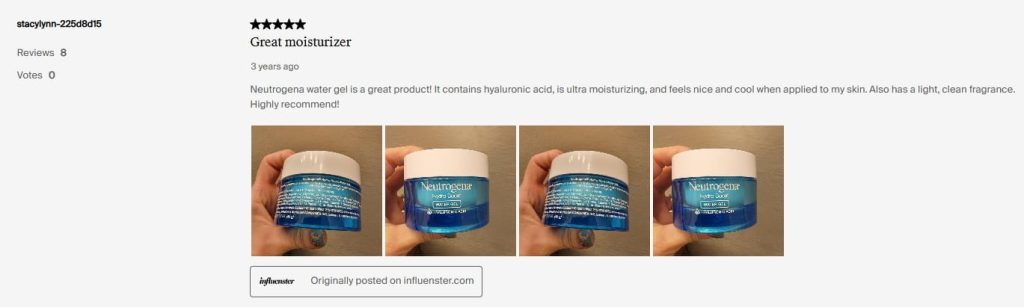 Neutrogena Hydro Boost Water Gel User Review