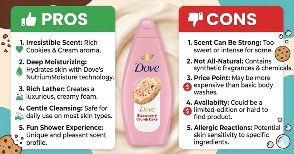 Pros and Cons of Dove Crumbl Body Wash