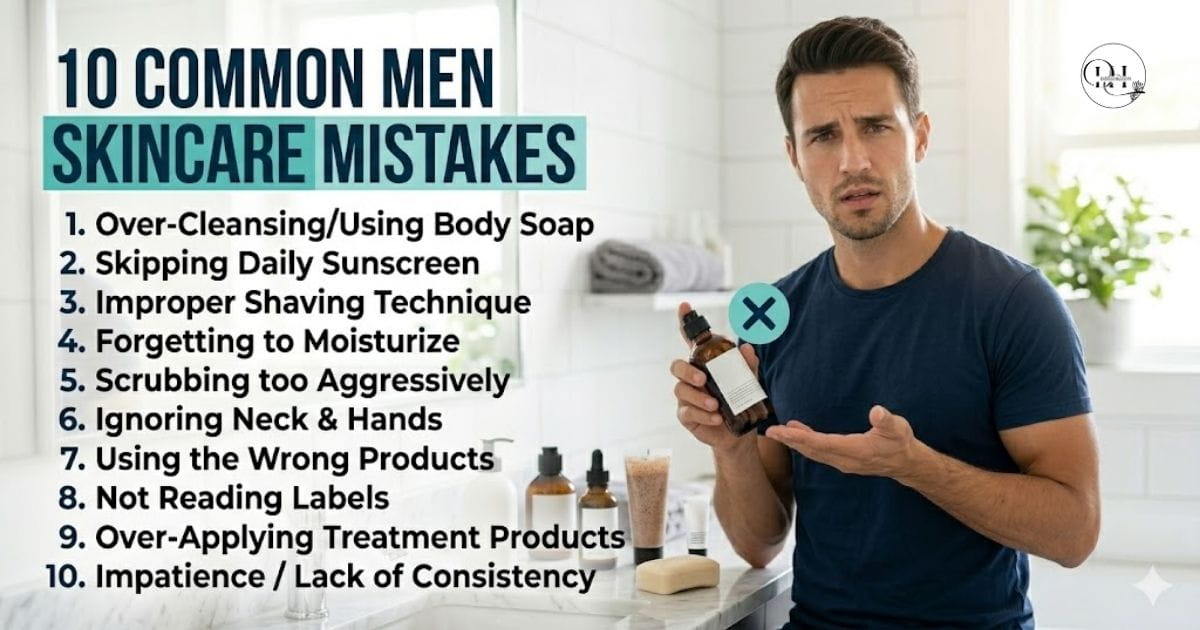 10 men skincare mistakes