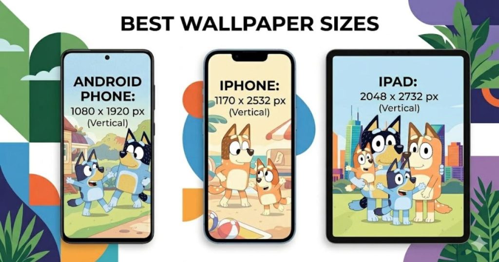 Best bluey wallpaper 4k Size for phones ipad