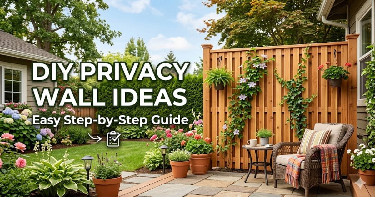 DIY Privacy Wall Ideas