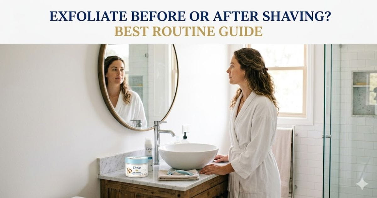Exfoliate Before or After Shaving