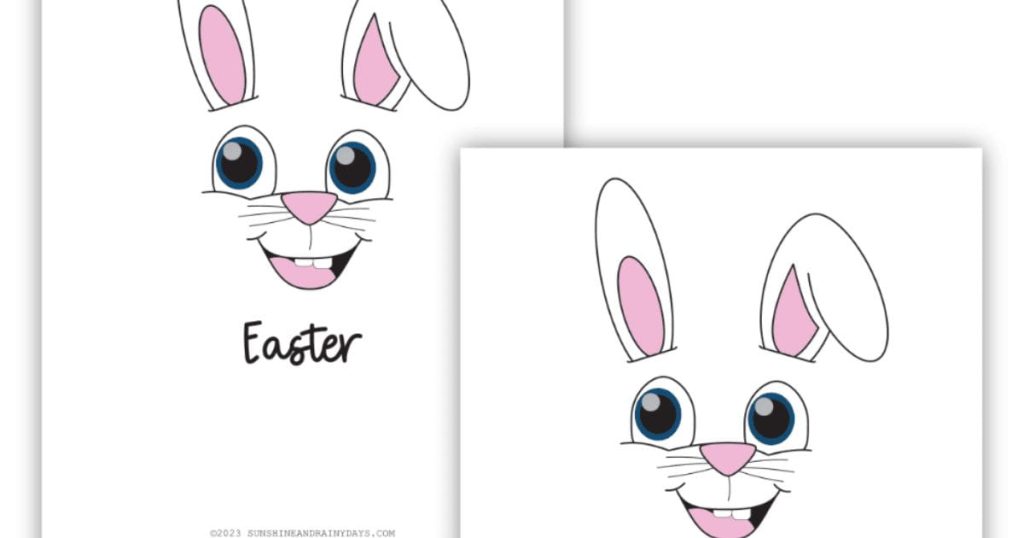 baby bunny footprint template