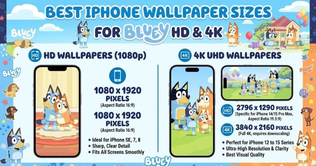best iPhone bluey wallpaper sizes