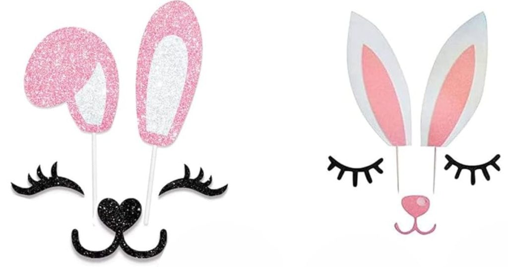 decorative glitter bunny template